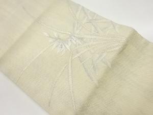  紗 引箔花葉模様織出し名古屋帯